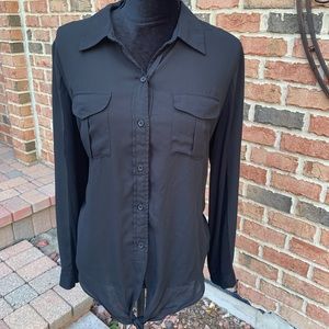 Woman’s Macy’s INC Blouse w Tie Bottom Sz L.....